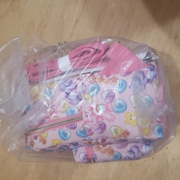 LOUNGEFLY Care Bears Valentine\'s Day Hearts Mini Backpack nwt main image 7